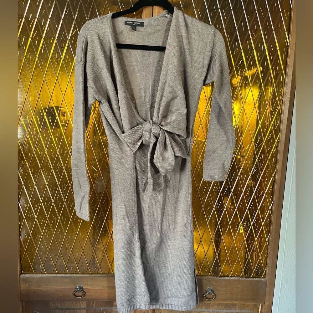 Banana Republic Factory Brown Sweater Dress XS petite